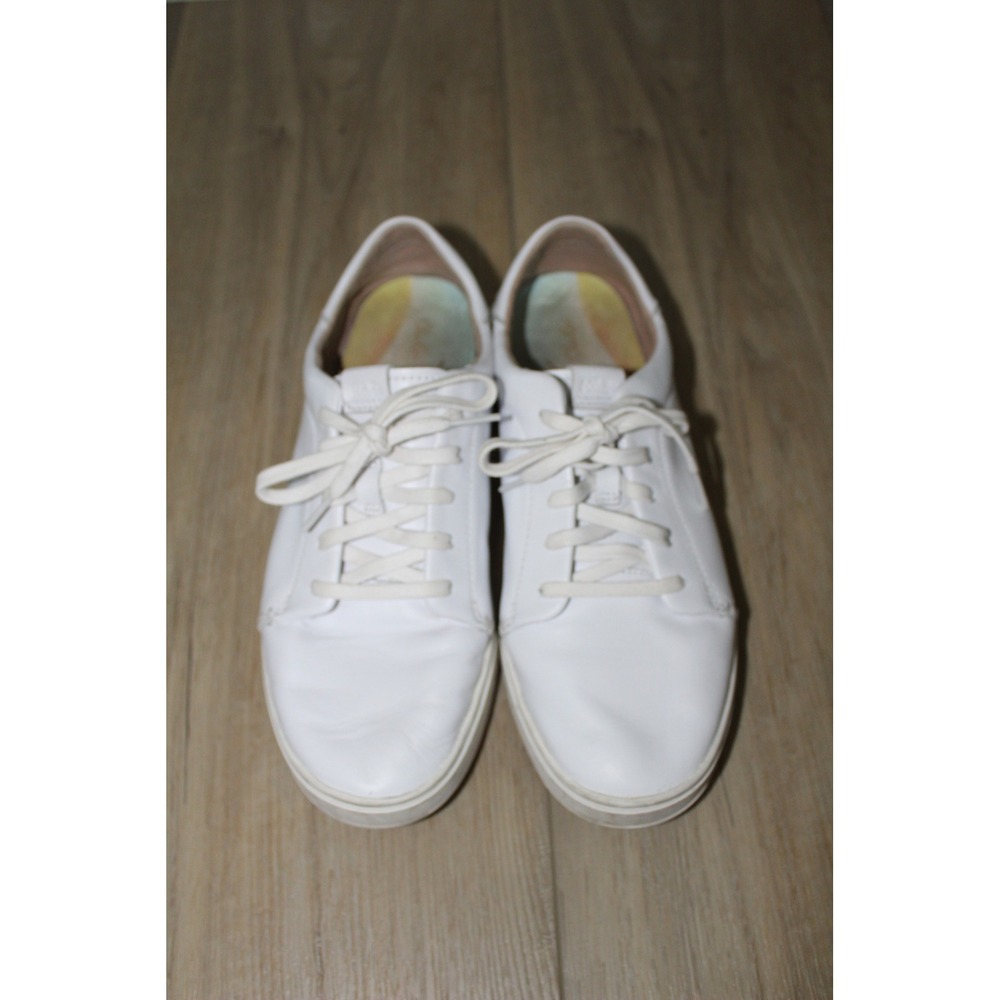 Olukai Pehuea Li 'Ili White Leather Lace Up Surf Sneakers Women's 10 20433-4R4R‎